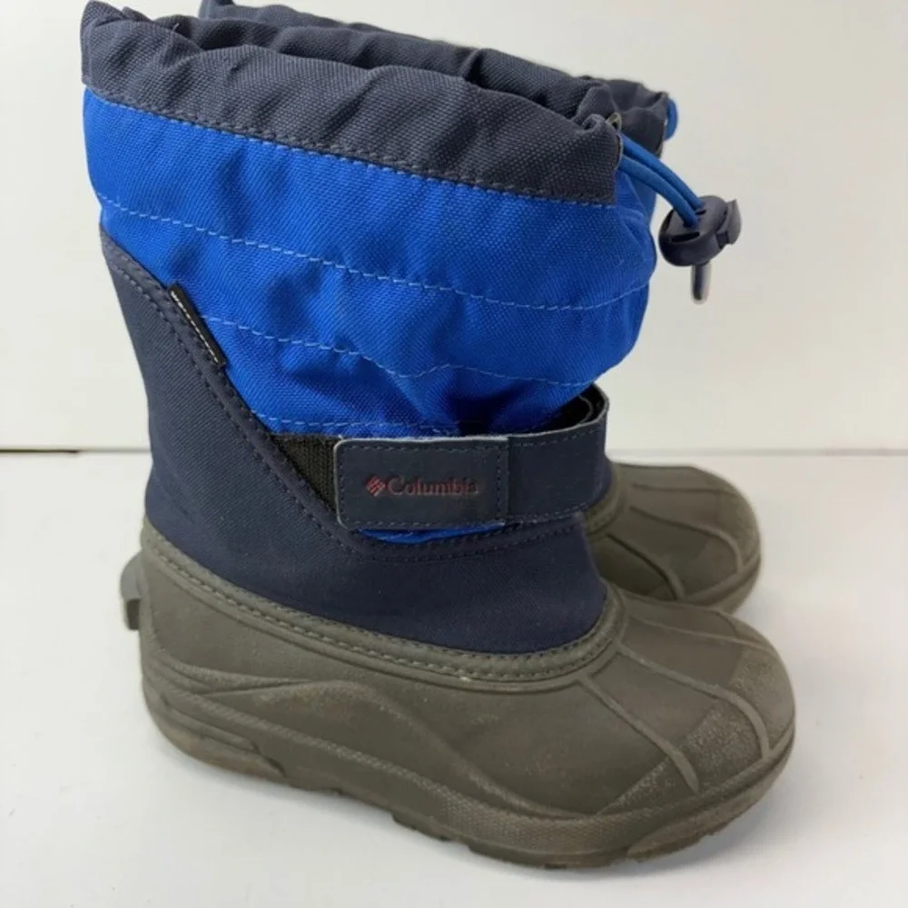 Columbia‎ Winter Snow Boots Little Kid Size 13 Blue Gray Waterproof